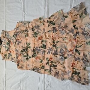 Floral Sleeveless Tiered Dress